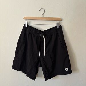 Black Athletic Shorts with Logo